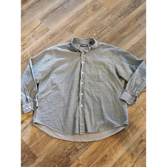 Roundtree & Yorke Other - Roundtree & Yorke Mens XXL Black White Micro Check Cotton Button Down Shirt